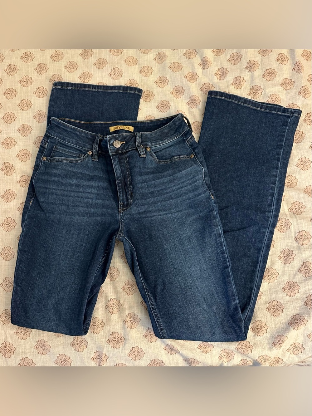 Shyanne Dark Blue Boot Cut Stretch Jeans